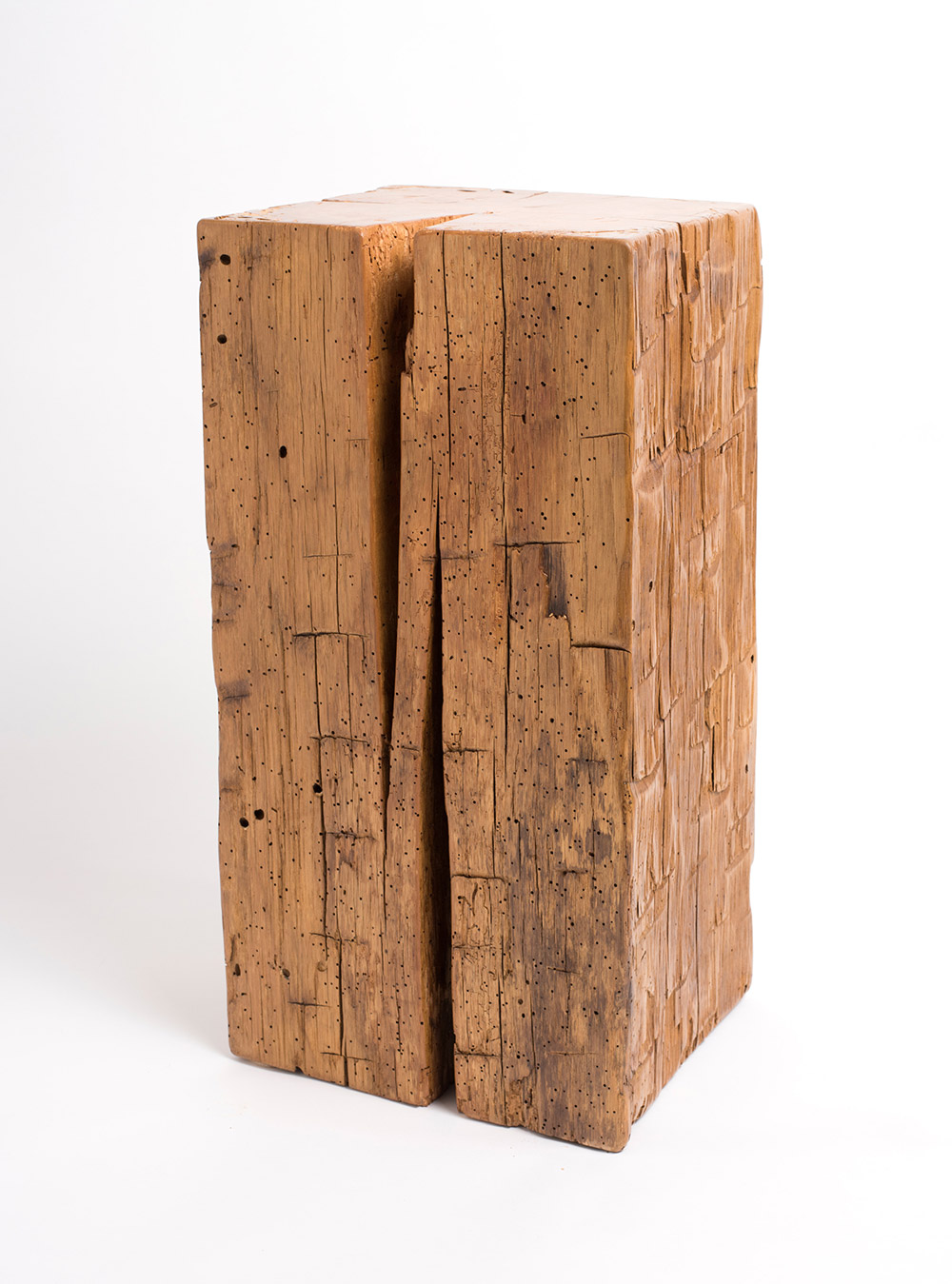 Elm Beam Side Table